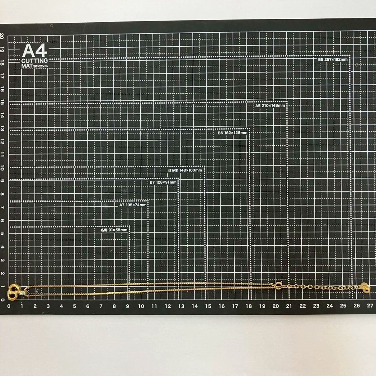 S031-K65-666★ Christian Dior クリスチャン・ディオール アクセサリー ネックレス CDロゴ ストーン ゴールドカラー KA_画像2