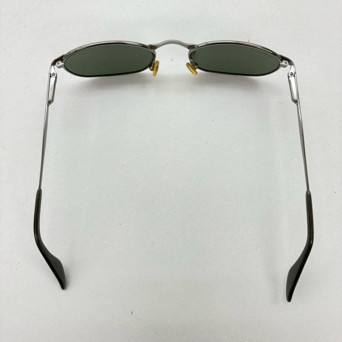 T242-K32-6353 Ray-Ban レイバン B&L サングラス アイウェア W2841 PVBJ メタルフレーム グリーン系 ケース付き KA_画像6