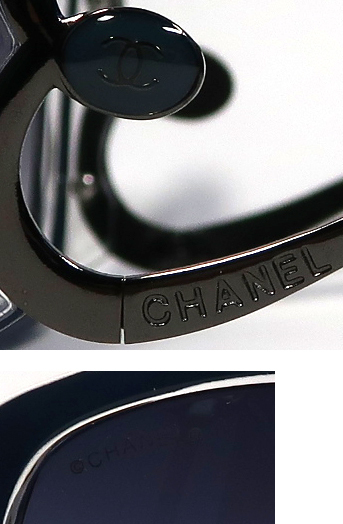CHANEL, サングラス,ブルー系, 中古_画像6
