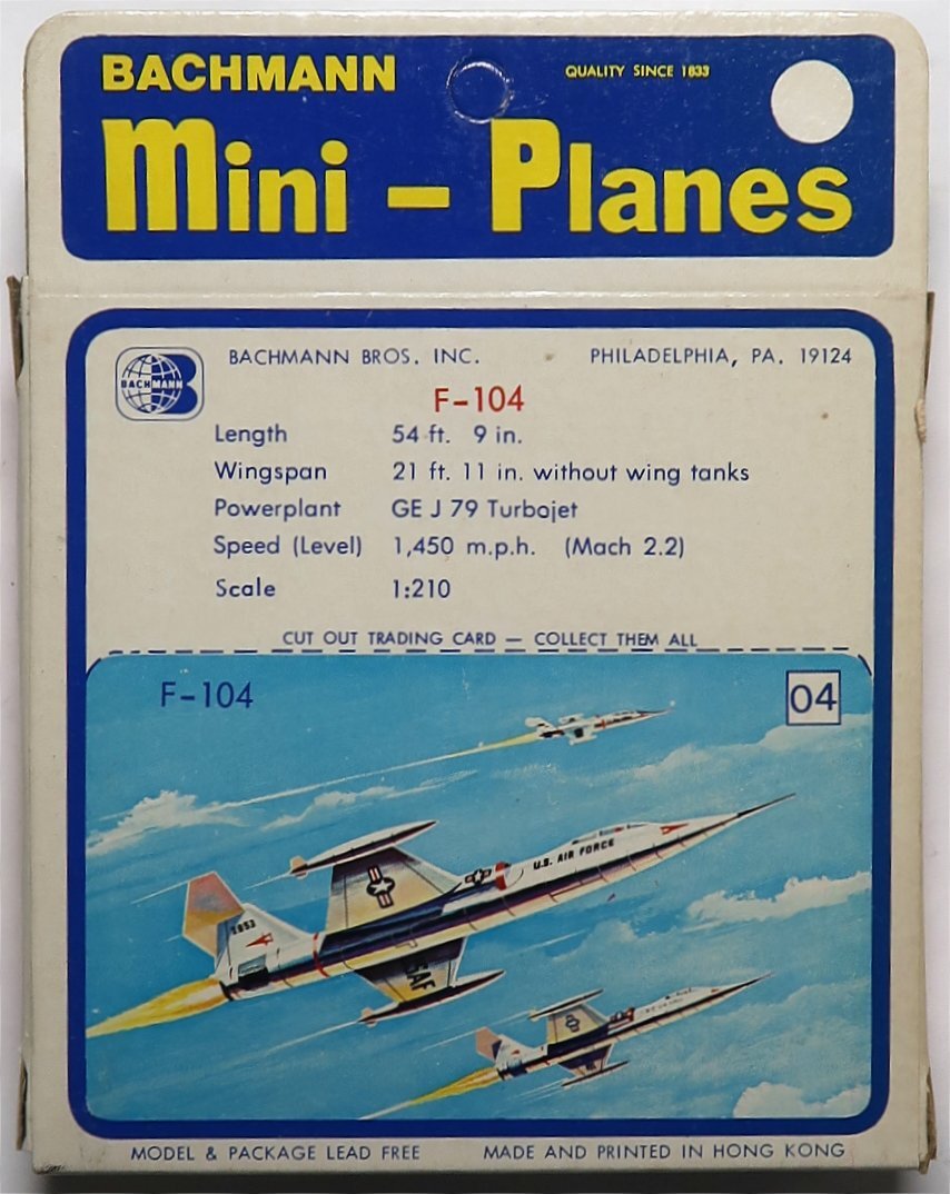 BACHMANN , Mini Planes, F-104, 1/79, 中古_画像2