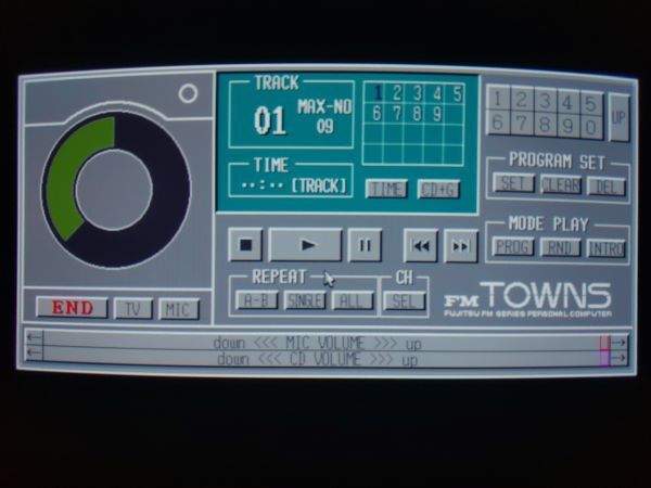 【動作品?フロッピー】CDグラフィックスプレーヤ CD GRAPHICS PLAYER 富士通FM TOWNSのアプリソフト　FUJITSU エフエムタウンズ