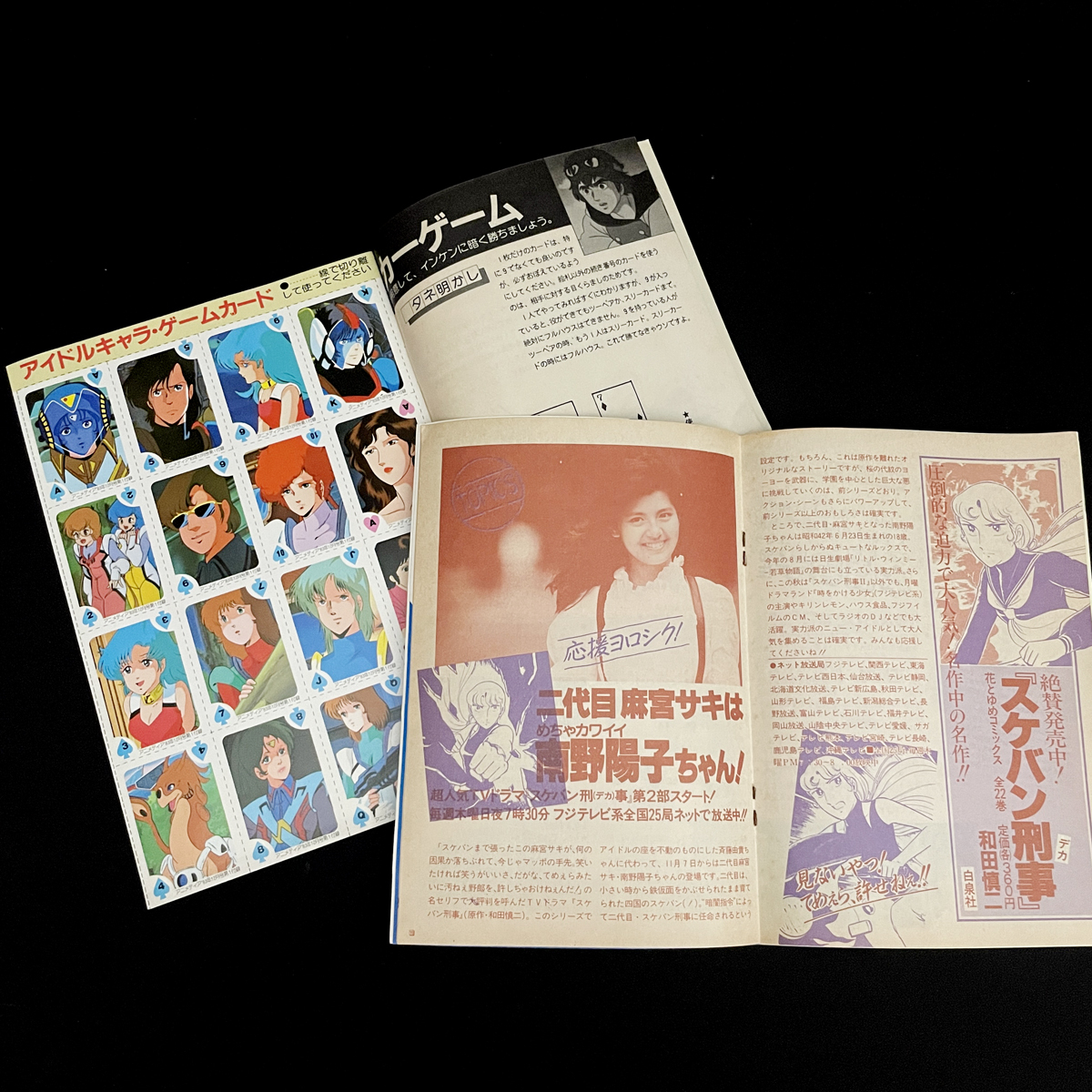 a015【1985年前後 アニメージュ＆アニメディア等の付録】バイファム/マクロス/グッズ/昭和アニメ/冊子/コレクション/ガンダム_画像6