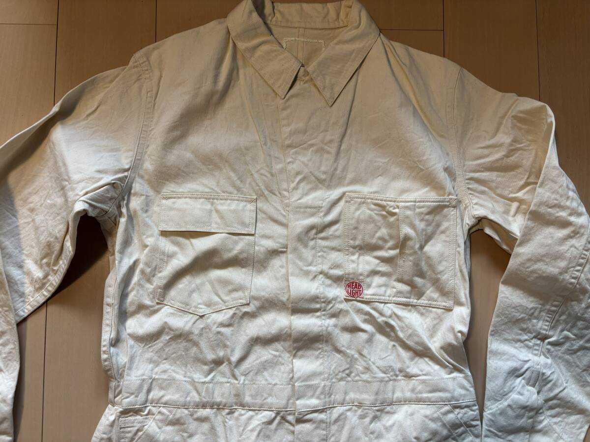 横浜 JUNKY CLASSICS 別注 HEADLIGHT ヘッドライト ツナギ オールインワン 42 ★美品★_画像2