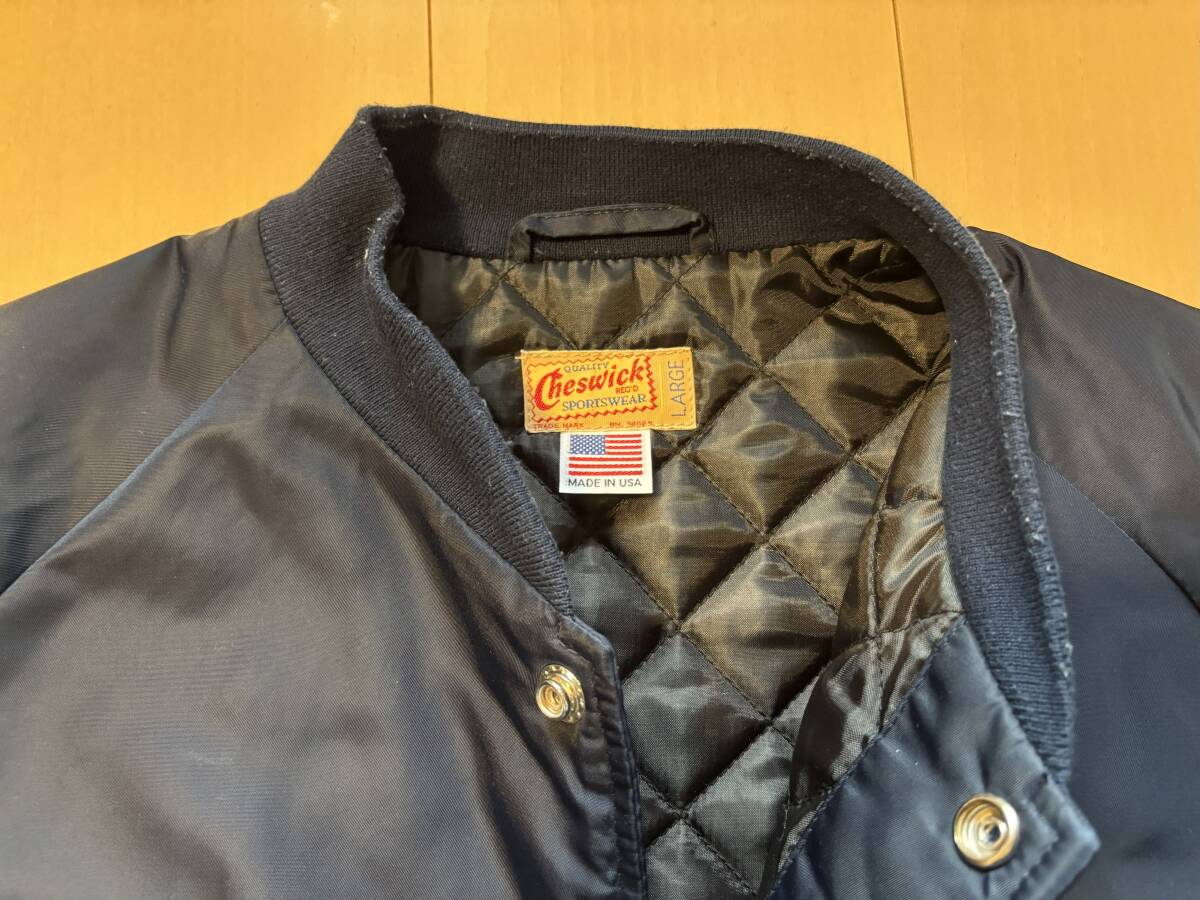 横浜 JUNKY CLASSICS 別注 Cheswick チェスウィック Made in USA ナイロンジャケット キルティング L ★美品★_画像2