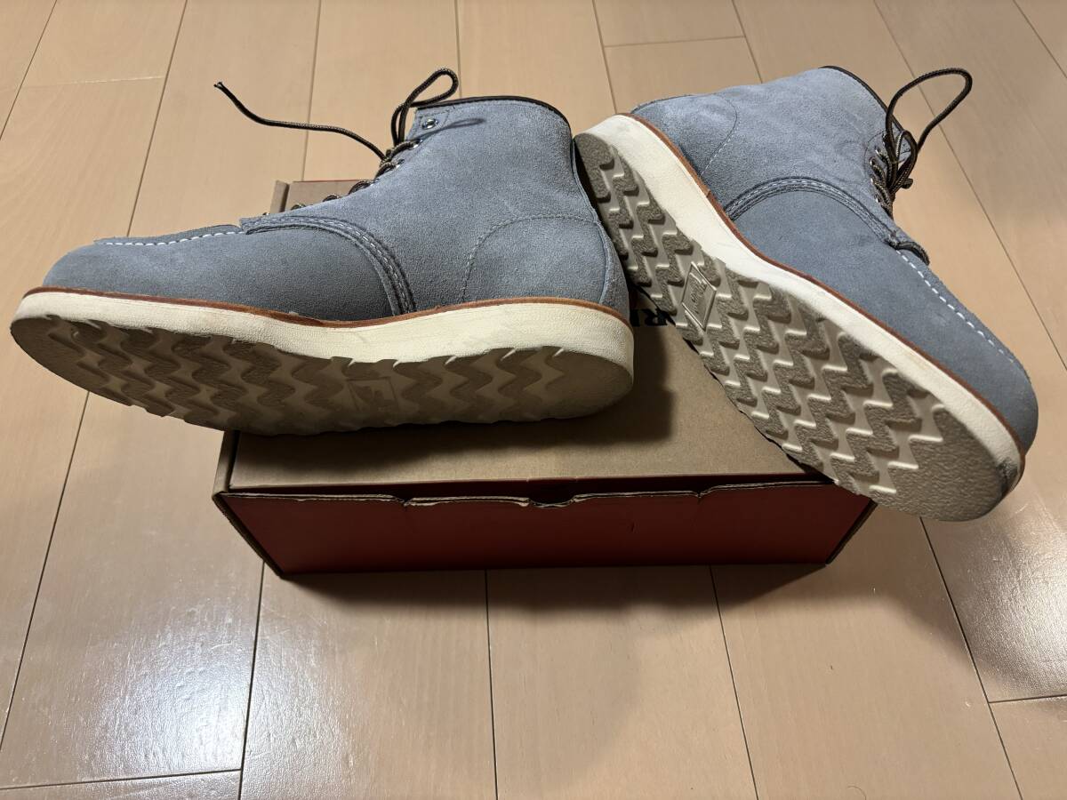 RED WING レッドウィング 8800 6-inch Classic Moc ダスティブルー「アビリーン」ラフアウト 9D ★美品★_画像2