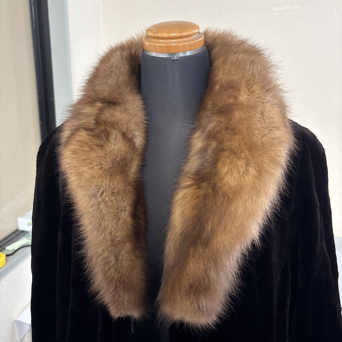 ★3 毛皮 ロングコート ミンク サガミンク_画像2