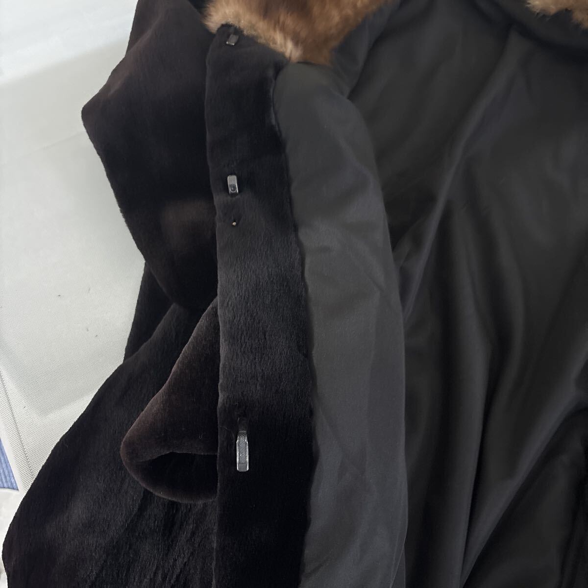 ★3 毛皮 ロングコート ミンク サガミンク_画像8