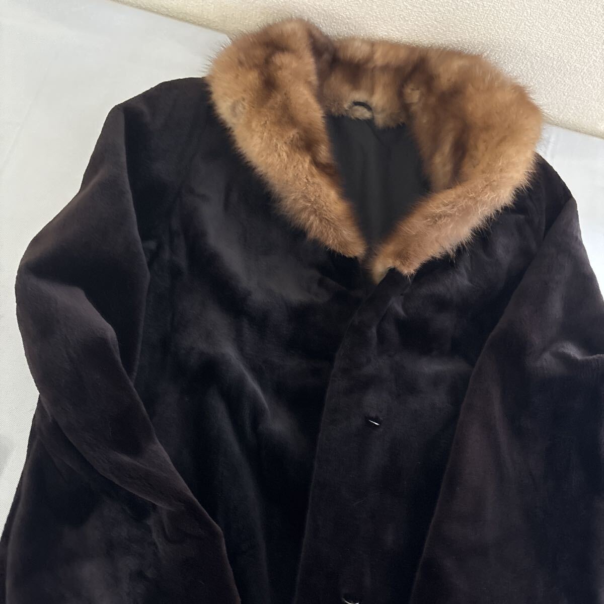 ★3 毛皮 ロングコート ミンク サガミンク_画像10