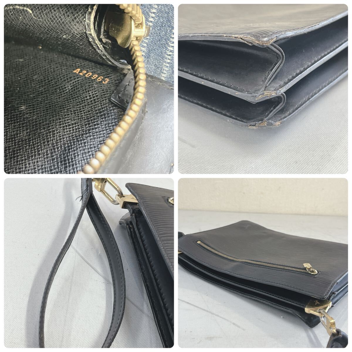 LOUIS VUITTON ルイヴィトン クラッチバッグ セカンドバッグ アンギャン M52112 エピ_画像10