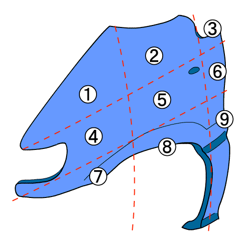 ハイゼット EBD-S321V フロント左フェンダー カーゴスペシャル W09 53812-B5011_画像7