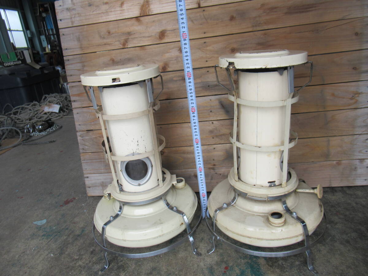 デラックス ブルーフレーム ヒーター 2セット P250052 P320051 アラジン イングランド製 aladdin 中古 福山通運営業所どめ ストーブ 灯油_画像6