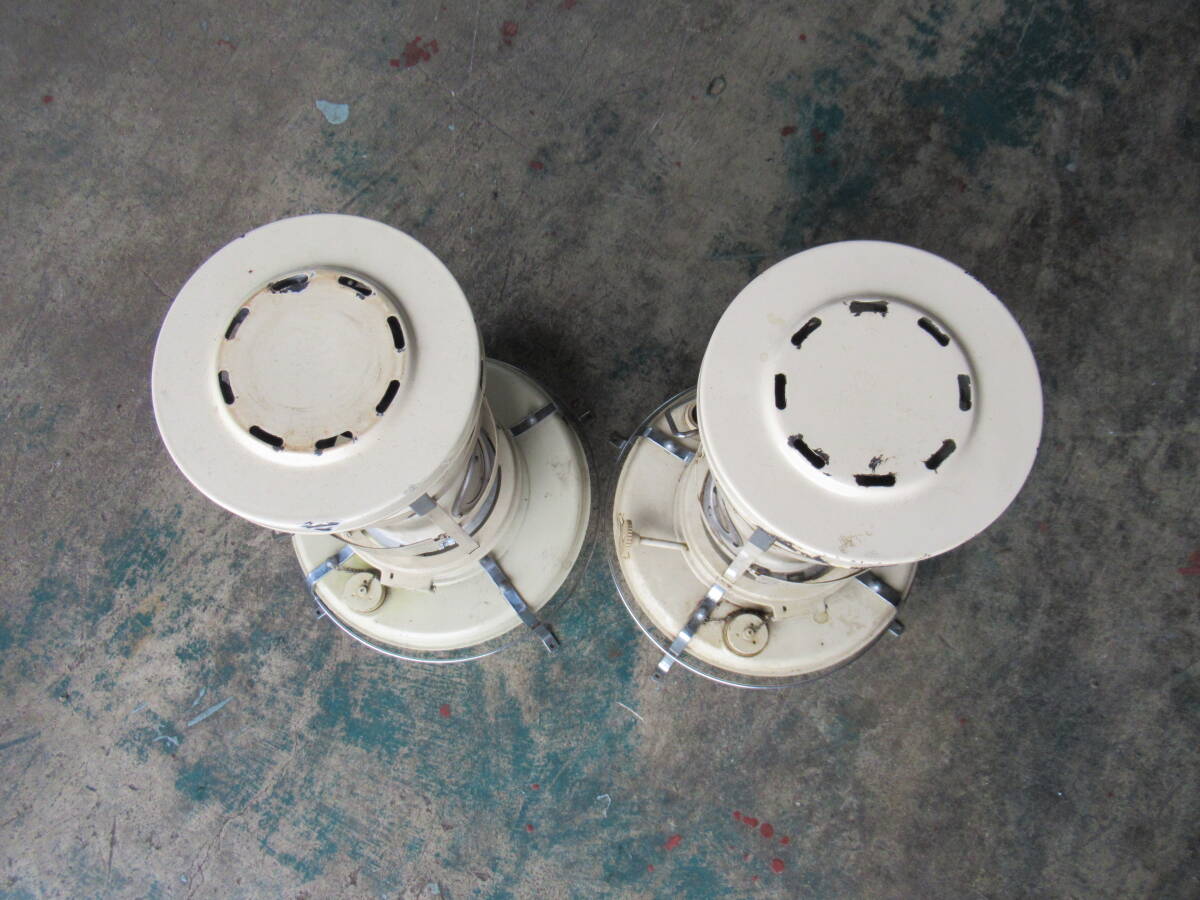 デラックス ブルーフレーム ヒーター 2セット P250052 P320051 アラジン イングランド製 aladdin 中古 福山通運営業所どめ ストーブ 灯油_画像8