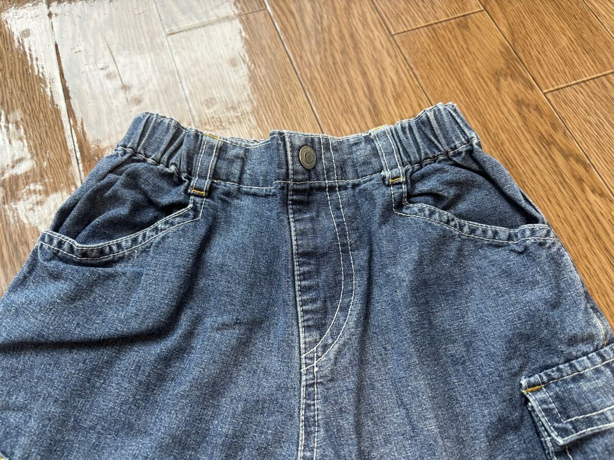 【CONVERSE】コンバース☆ダメージデニム風ハーフパンツ95☆ベビーキッズジーンズ_画像2