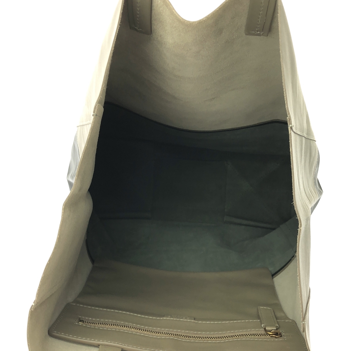 CELINE / セリーヌ by Phoebe Philo フィービー / ホリゾンタルカバ バイカラー トートバッグ_画像3