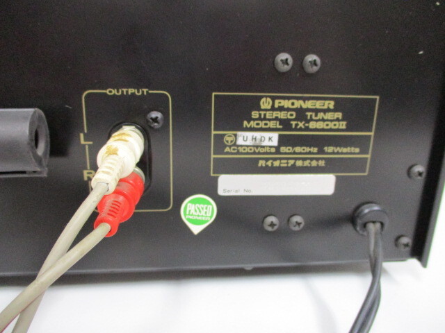 PIONEER パイオニア ステレオチューナー TX-6600II 中古品 激安1円スタート_画像8