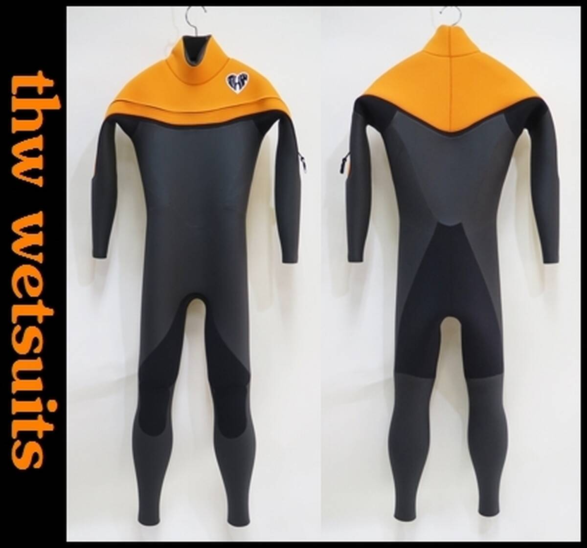 5×3㎜セミドライ/ロングチェストジップ【thw wetsuits】最新軽量伸縮起毛素材 【カラーオーダー】 4 ウェットスーツ/サンセットサーフ _画像9