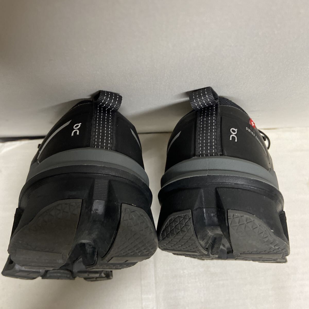 【on cloud X オンクラウド】Cloudwander Waterproof ローカットスニーカー 24.5cm ブラック 2510oki h_画像9