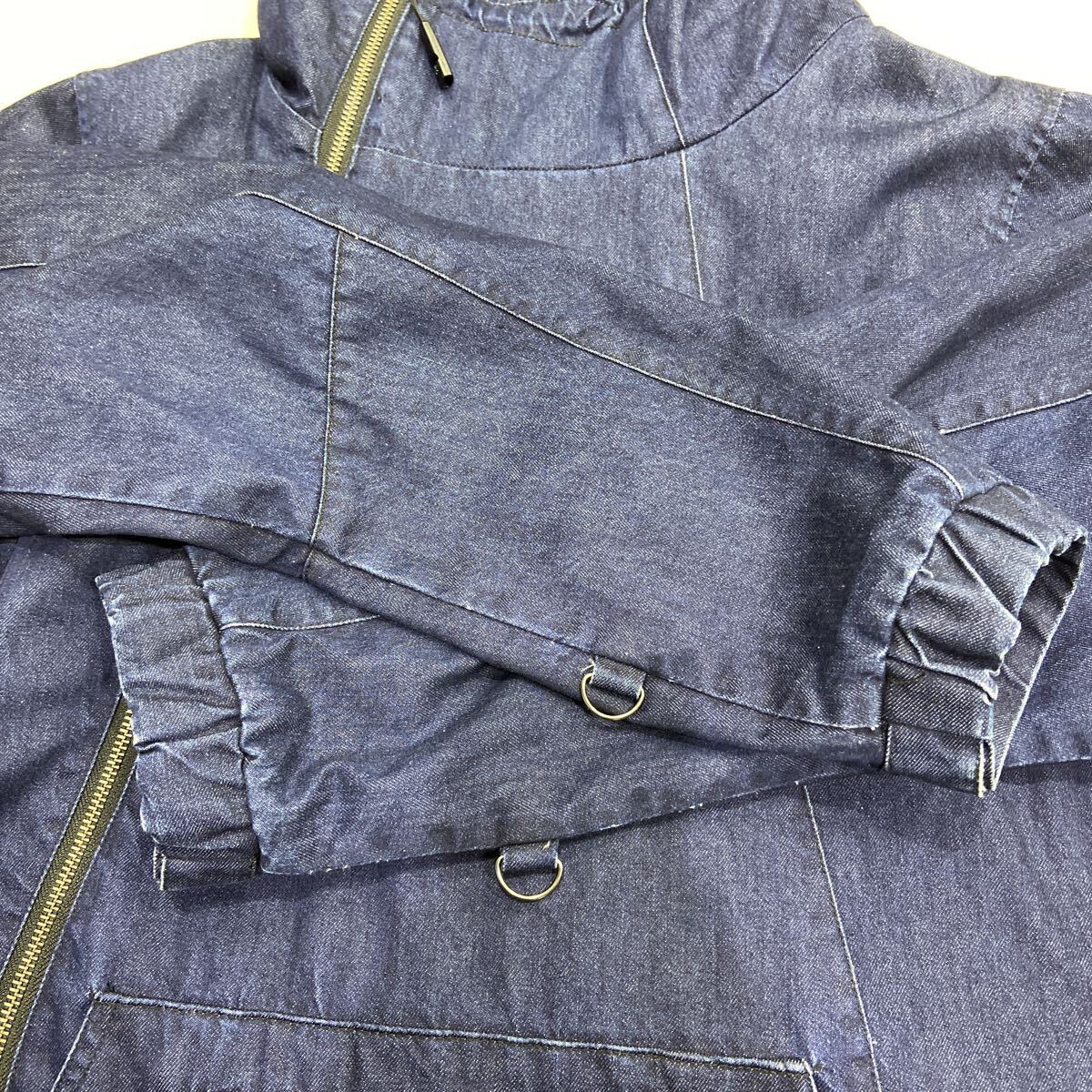 【grn ジーアールエヌ】GO201QZ ジャケット HIASOBI インディゴ XLサイズ コットン フーディ 2510oki t_画像4