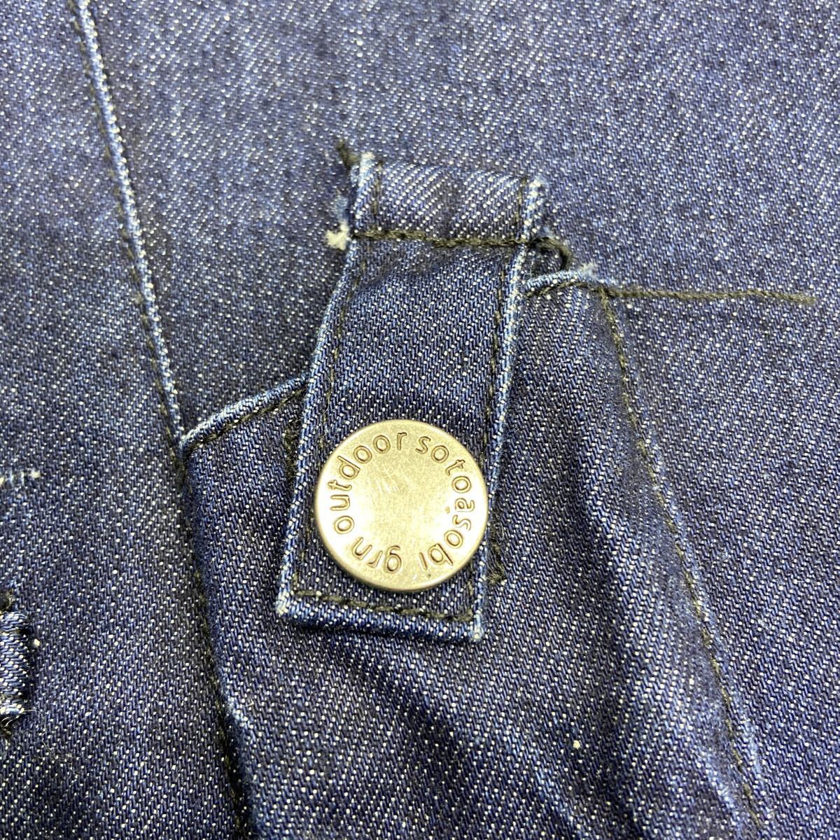 【grn ジーアールエヌ】GO201QZ ジャケット HIASOBI インディゴ XLサイズ コットン フーディ 2510oki t_画像8