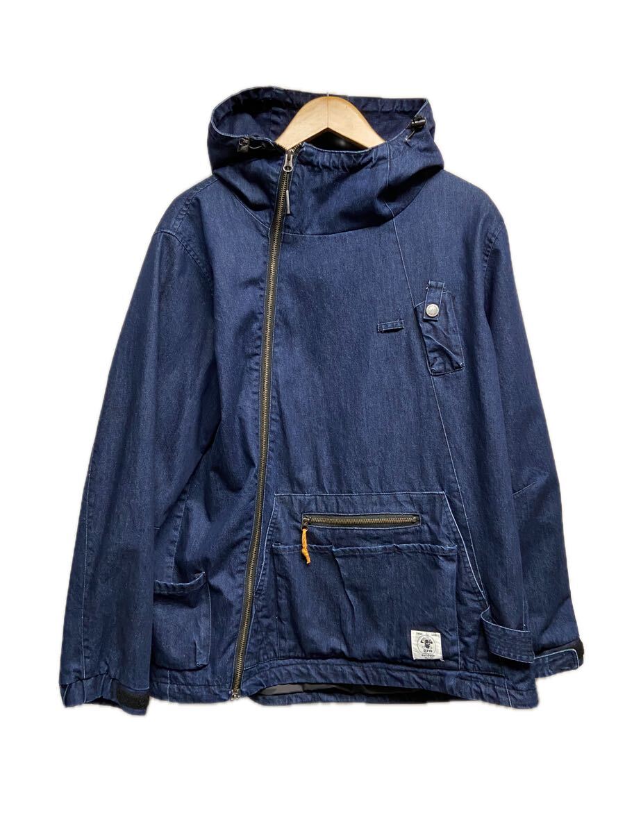 【grn ジーアールエヌ】GO201QZ ジャケット HIASOBI インディゴ XLサイズ コットン フーディ 2510oki t_画像1