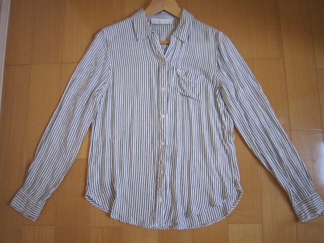 アバクロ ストライプシャツ H&M デニム Sサイズ2点セットで出品!美品_画像3