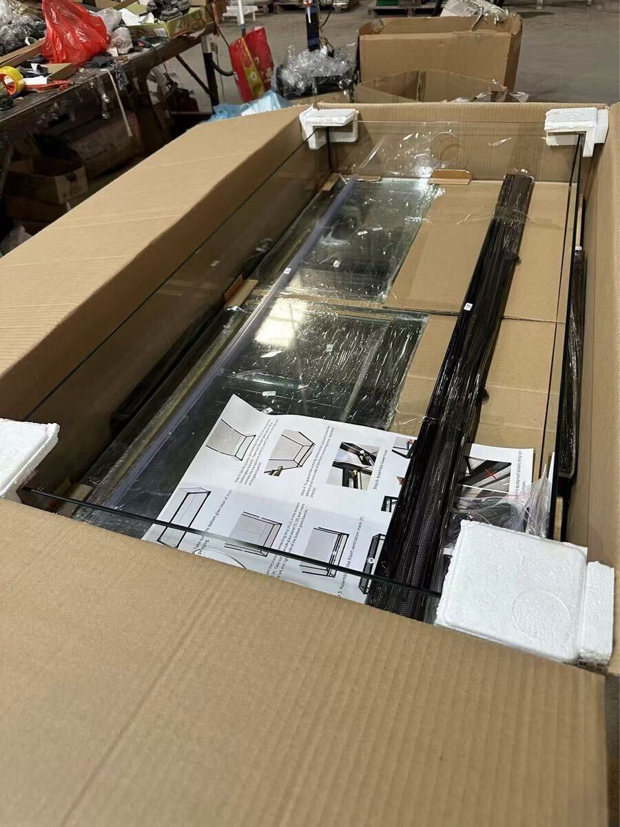 ガラスケージ90x45x45cm 爬虫類両生類飼育ケージ、組み立て式 ガラス飼育ケージ送料込み 引き取り可 ヘビ カメ トカゲ_画像8