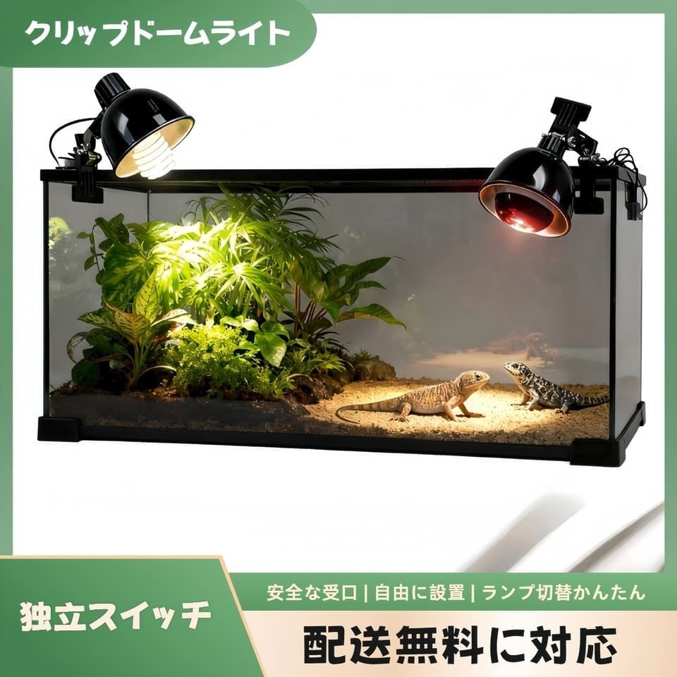 両生類向け クリップドームライト小 爬虫類 リクガメ ヤモリトカゲ レオパード ヤドカリトカゲ カメ カエル ハムスター ヘビ_画像3