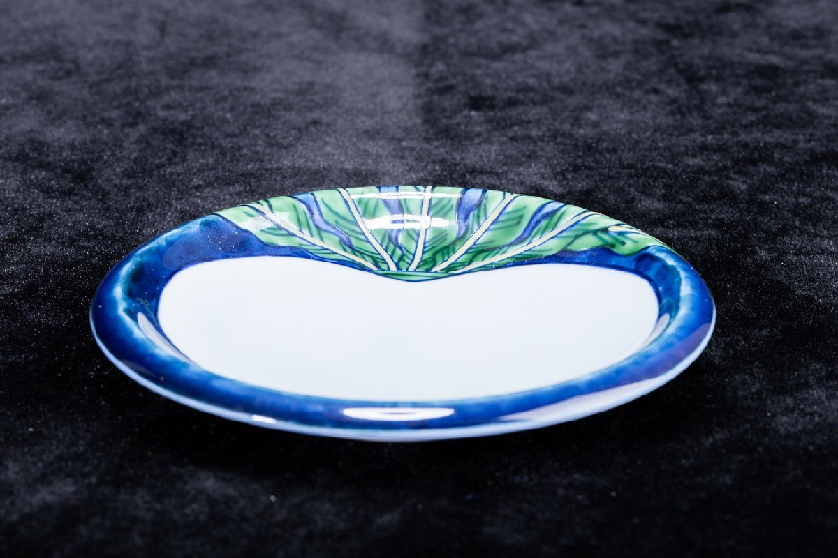 【珍品堂】1円から P22-V04 有田焼 館林源右衛(wèi)門窯 染錦 蕪絵 銘々皿 在銘 五枚 取皿 徑16.5cm 共箱 木箱 名窯 和食器 懐石 骨董品 古美術(shù)