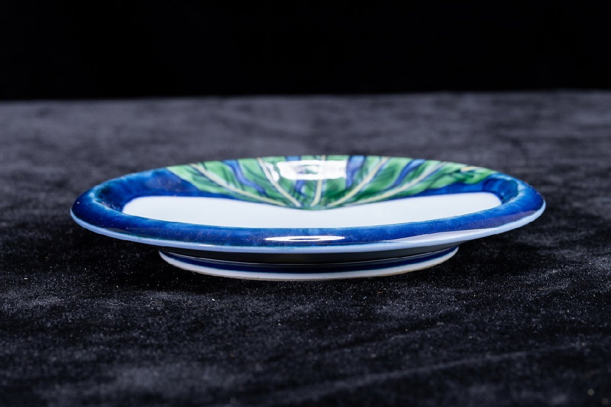 【珍品堂】1円から P22-V04 有田焼 館林源右衛(wèi)門窯 染錦 蕪絵 銘々皿 在銘 五枚 取皿 徑16.5cm 共箱 木箱 名窯 和食器 懐石 骨董品 古美術(shù)