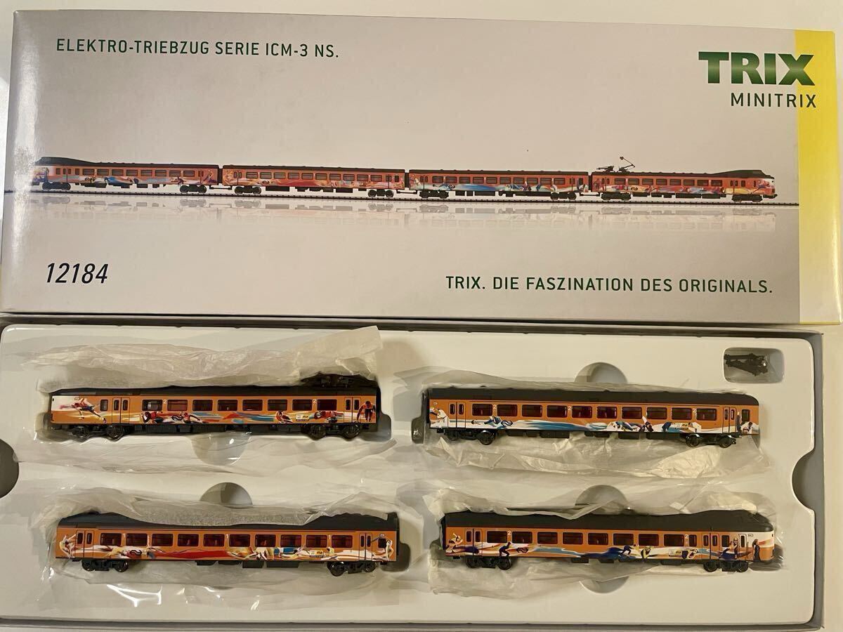 ★稀少品【メルクリンショップ限定品・新品未走行】MINITRIX 12184. オランダ国鉄 NS ICM3 4両セット オリンピック仕様