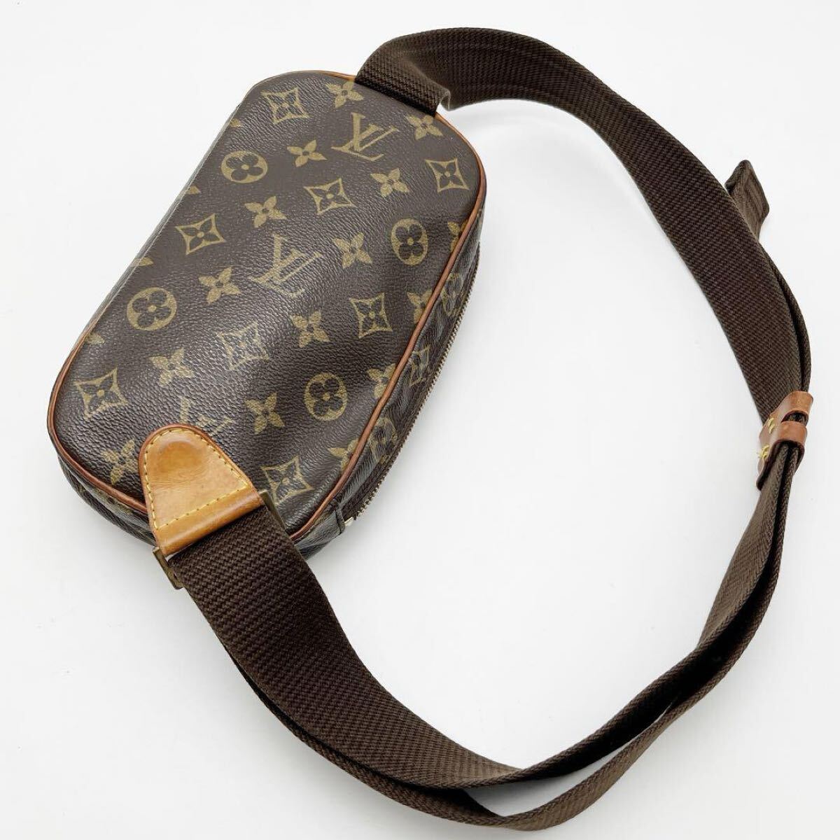 LOUIS VUITTON ルイヴィトン ポシェット ガンジュ ショルダーバッグ ボディバッグ モノグラム M51870 CA1003_画像2