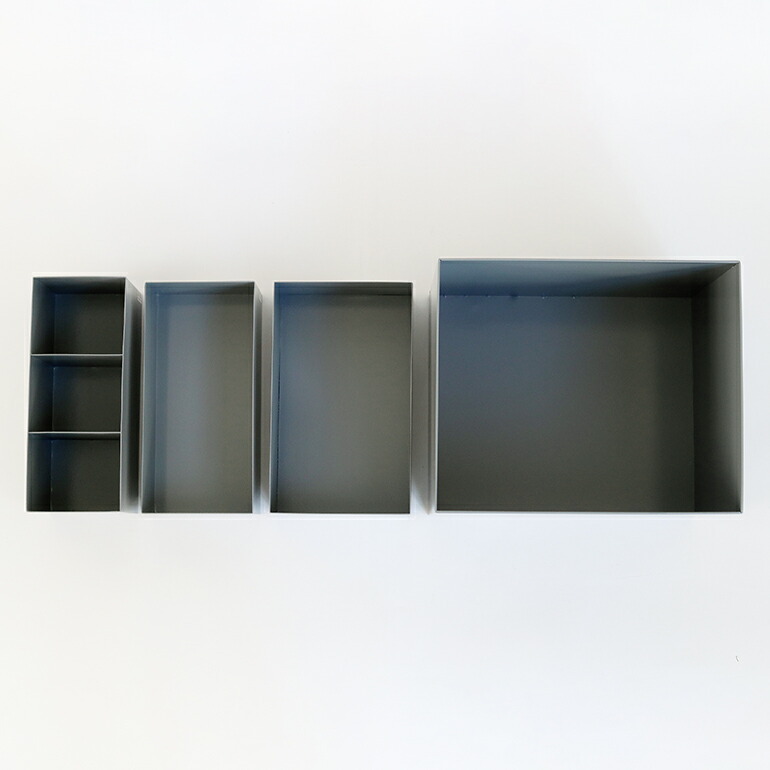 収納ボックス おしゃれ 蓋なし アイアン グレー 整理 DULTON ダルトン メタルボックス Lサイズ_画像5