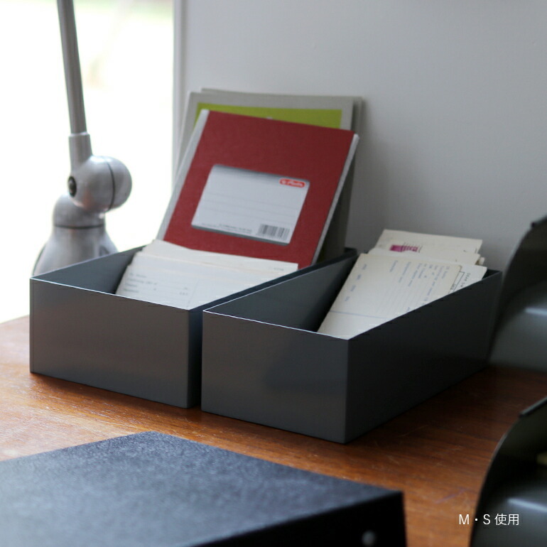 収納ボックス おしゃれ 蓋なし アイアン グレー 整理 DULTON ダルトン メタルボックス Lサイズ_画像7