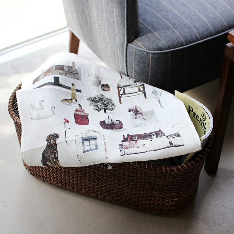 カレンダー 2026 クロス ファブリック 壁掛け リネン fog フォグ リネンカレンダー 荻原 美里 いつもの暮らし_画像8