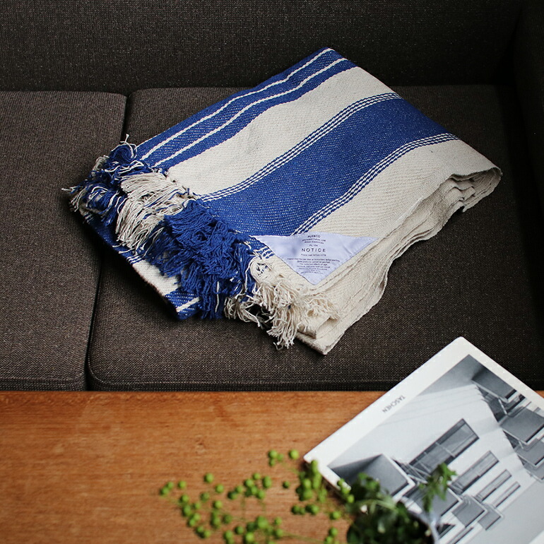  покрывало PUEBCOpebko полотенце модный полоса большой размер покрывало на колени MARINE TWILL BLANKET морской полотенце покрывало 