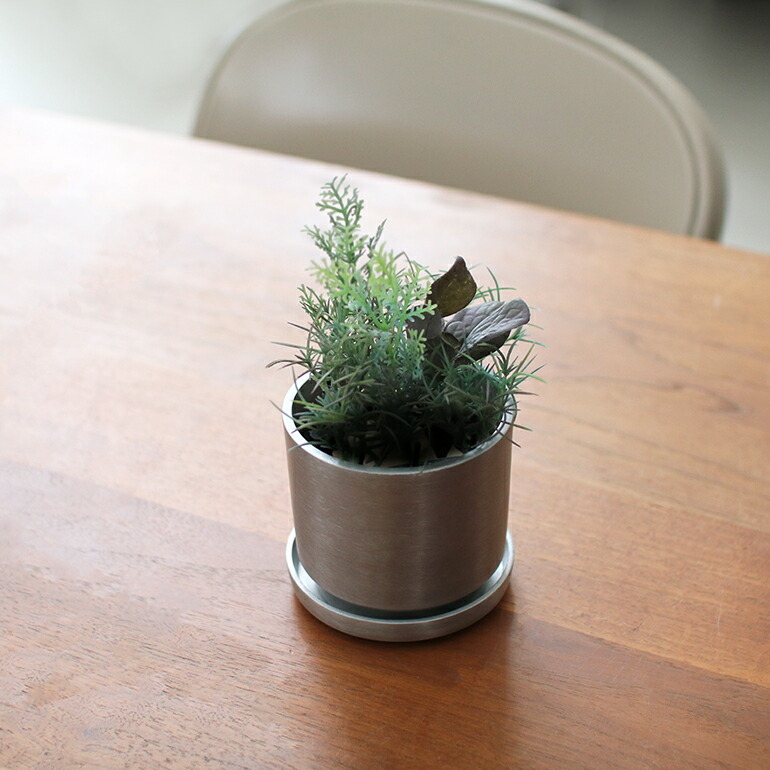  посадочная машина aluminium цветочный горшок модный поддонник имеется дыра есть HINODE Hino teSOLID POT 85