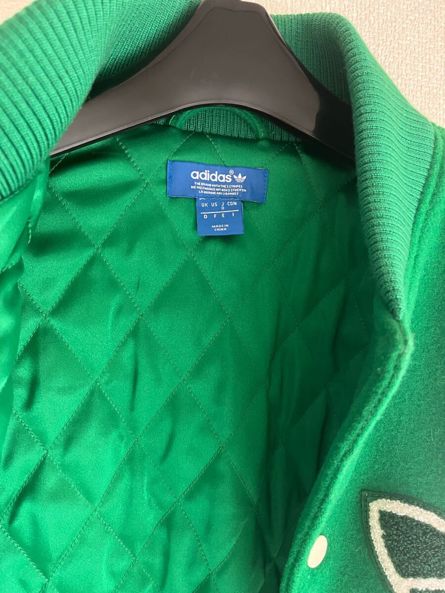 adidas × NIGO Varsity Jacket Green 2014 Japan Exclusive JASPO O (L-XL) Rare Vintage アディダス × NIGO ジャケット 日本限定_画像5