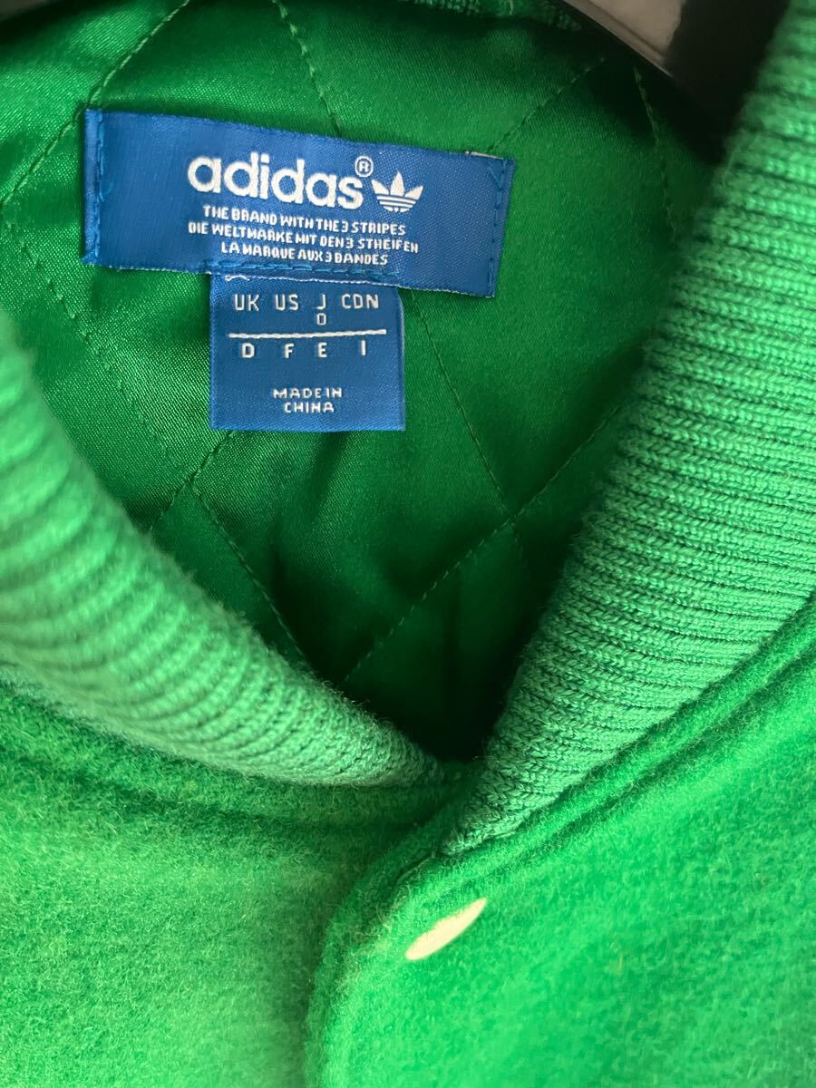 adidas × NIGO Varsity Jacket Green 2014 Japan Exclusive JASPO O (L-XL) Rare Vintage アディダス × NIGO ジャケット 日本限定_画像6