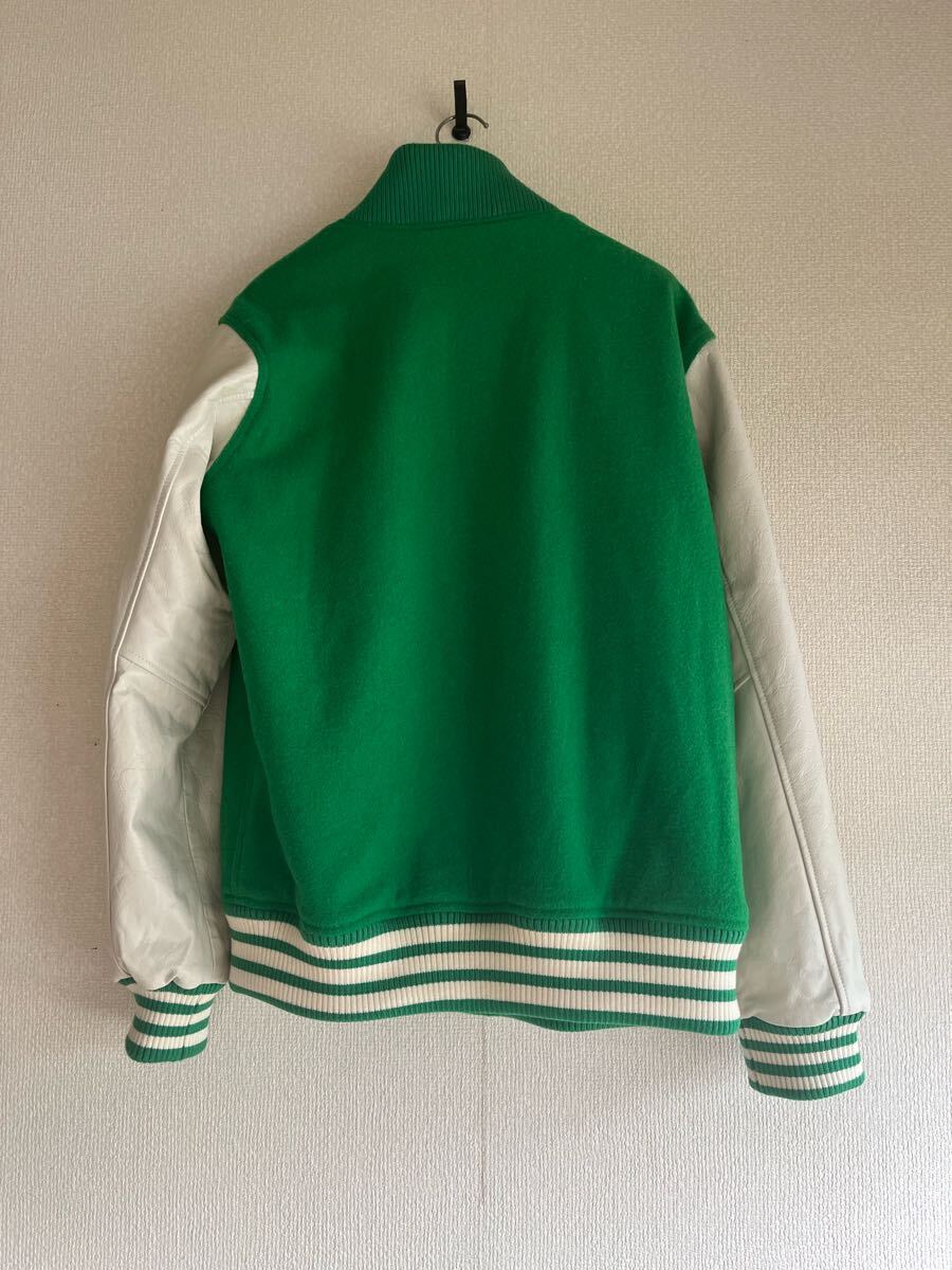 adidas × NIGO Varsity Jacket Green 2014 Japan Exclusive JASPO O (L-XL) Rare Vintage アディダス × NIGO ジャケット 日本限定_画像9