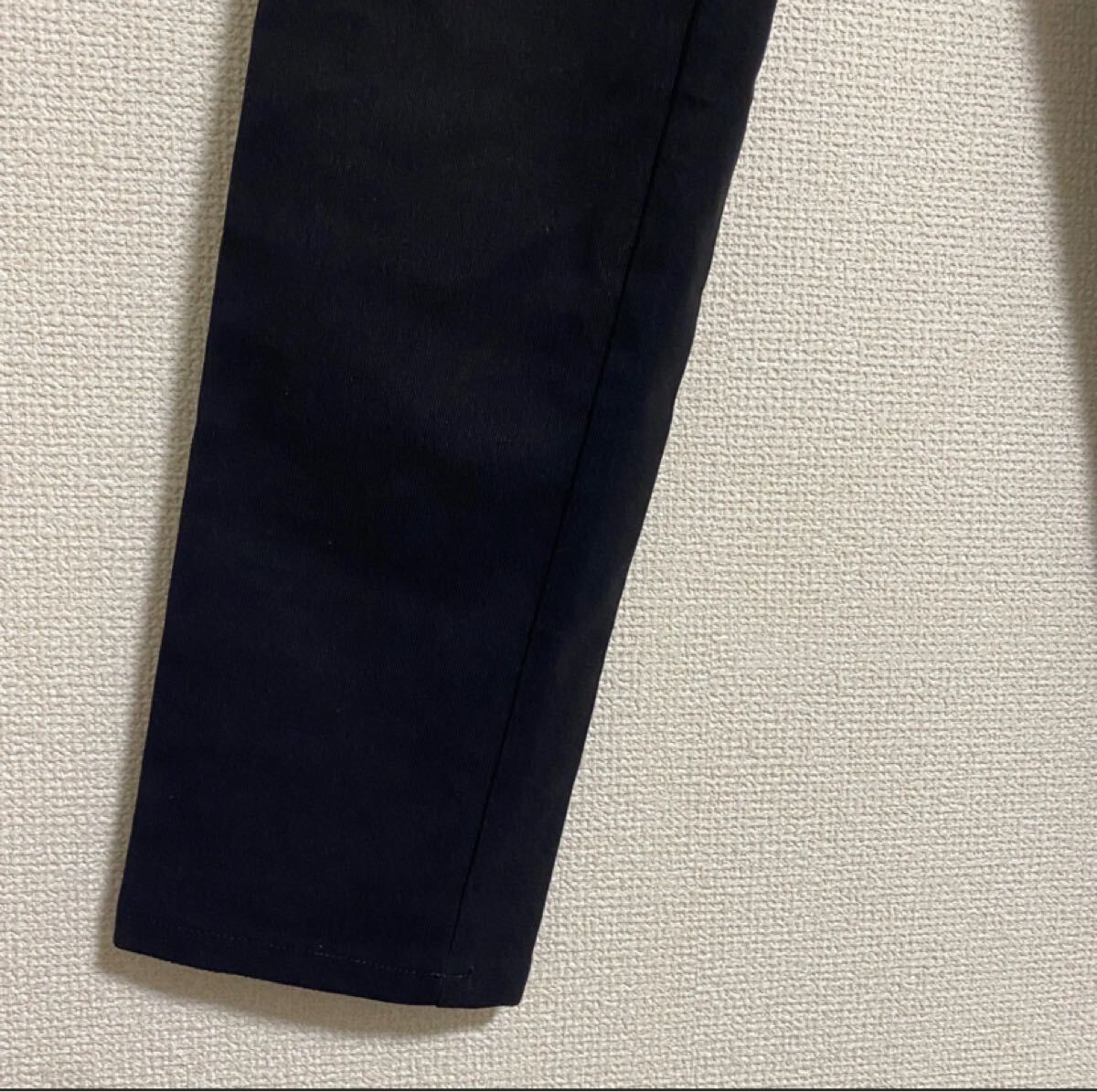 コムサデモード L ブラック パンツ ズボン 細身 ストレッチ ジップポケット COMME CA 黒_画像7