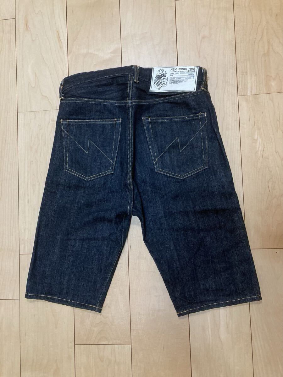 NEIGHBORHOOD ネイバーフッド　ハーフパンツ　ショートパンツ　ジーンズ　デニム　size ポケットジップ　極美品_画像2