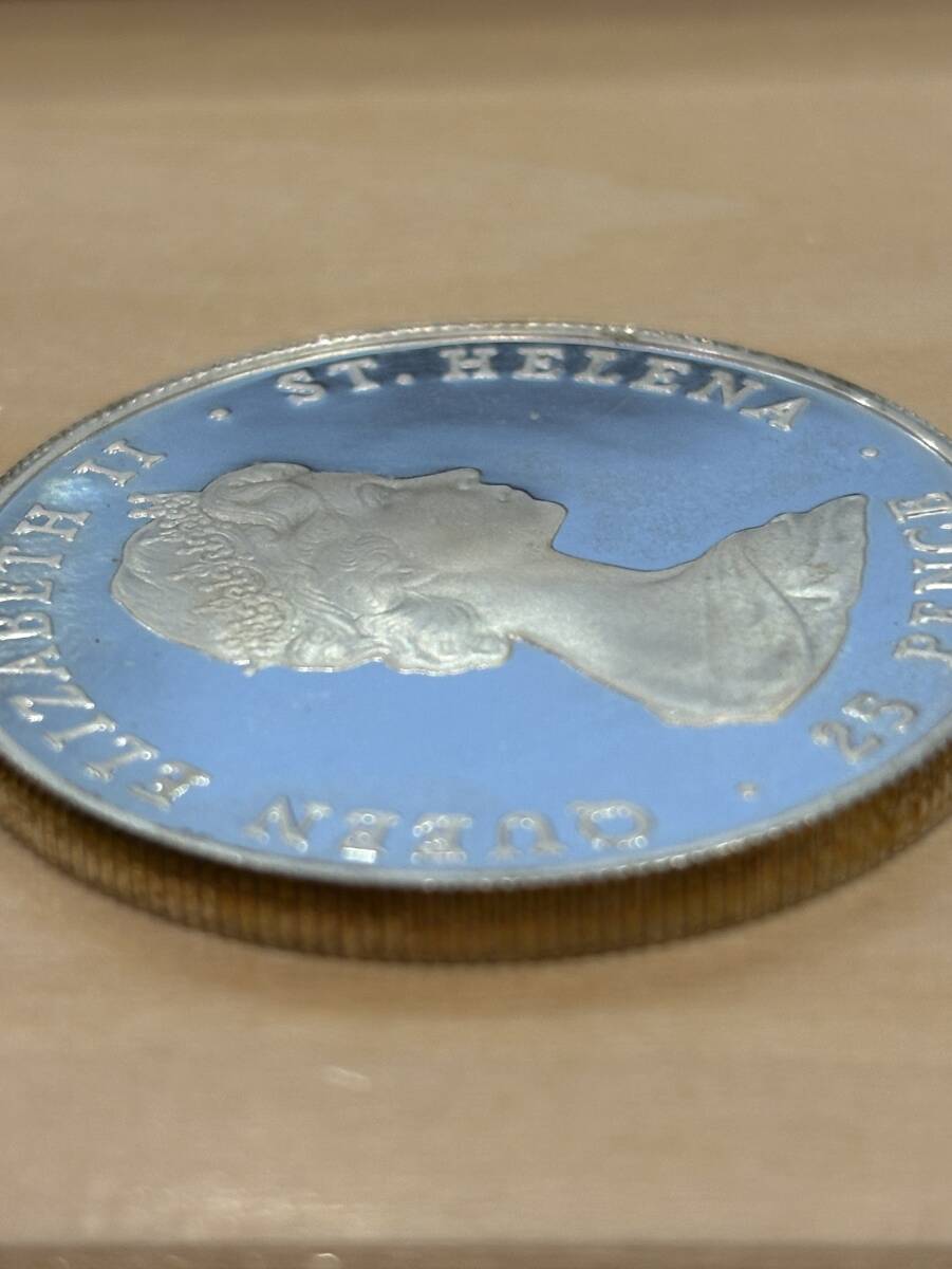 【Oー1389】25PENCE 25ペンス 銀貨 エリザベス 29TH JULY 1981 CHARLES DIANA SPENCER 総重量約28.4gの画像7