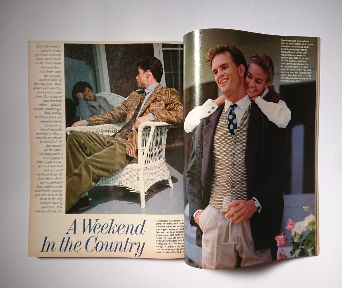 GQ US 1986年 9月号 表紙 ゲイリー・フェンチク_画像9