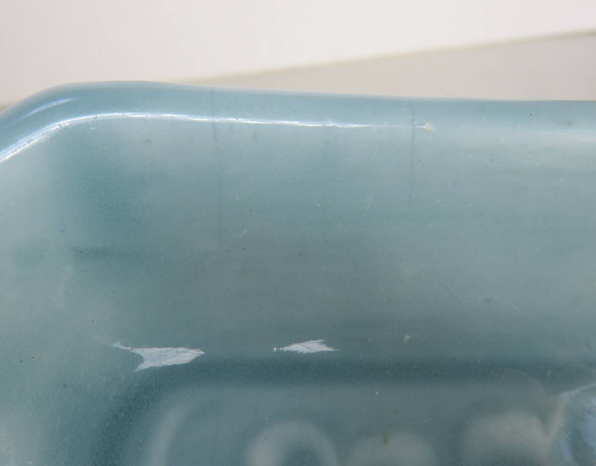 青磁　四角皿　１枚　鳳凰_画像6