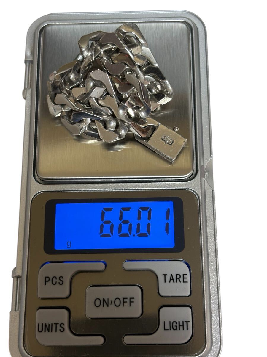 プラチナ ブレスレット pt 850 約66g 19.5cm 喜平_画像3
