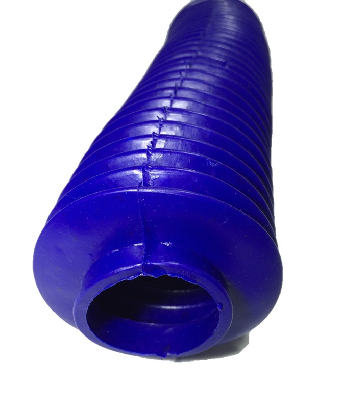 フォークブーツ 左右セット ブルー 青 XR250 KDX220 KLX250 セロー 等 汎用品 メンテナンス パーツ 部品の画像2