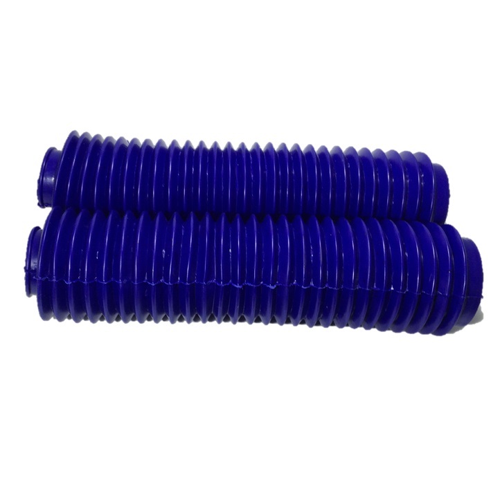 フォークブーツ 左右セット ブルー 青 XR250 KDX220 KLX250 セロー 等 汎用品 メンテナンス パーツ 部品の画像1