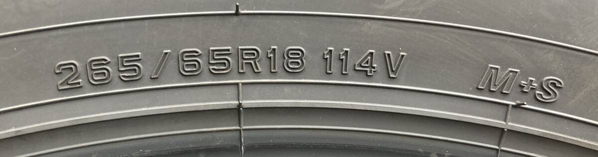 新車外し ダンロップ グラントレック AT23 265/65R18 M+S 4本 24年製 令和6年9月納車 ランドクルーザー250 300 プラド レクサス GX LX 10/7_画像9