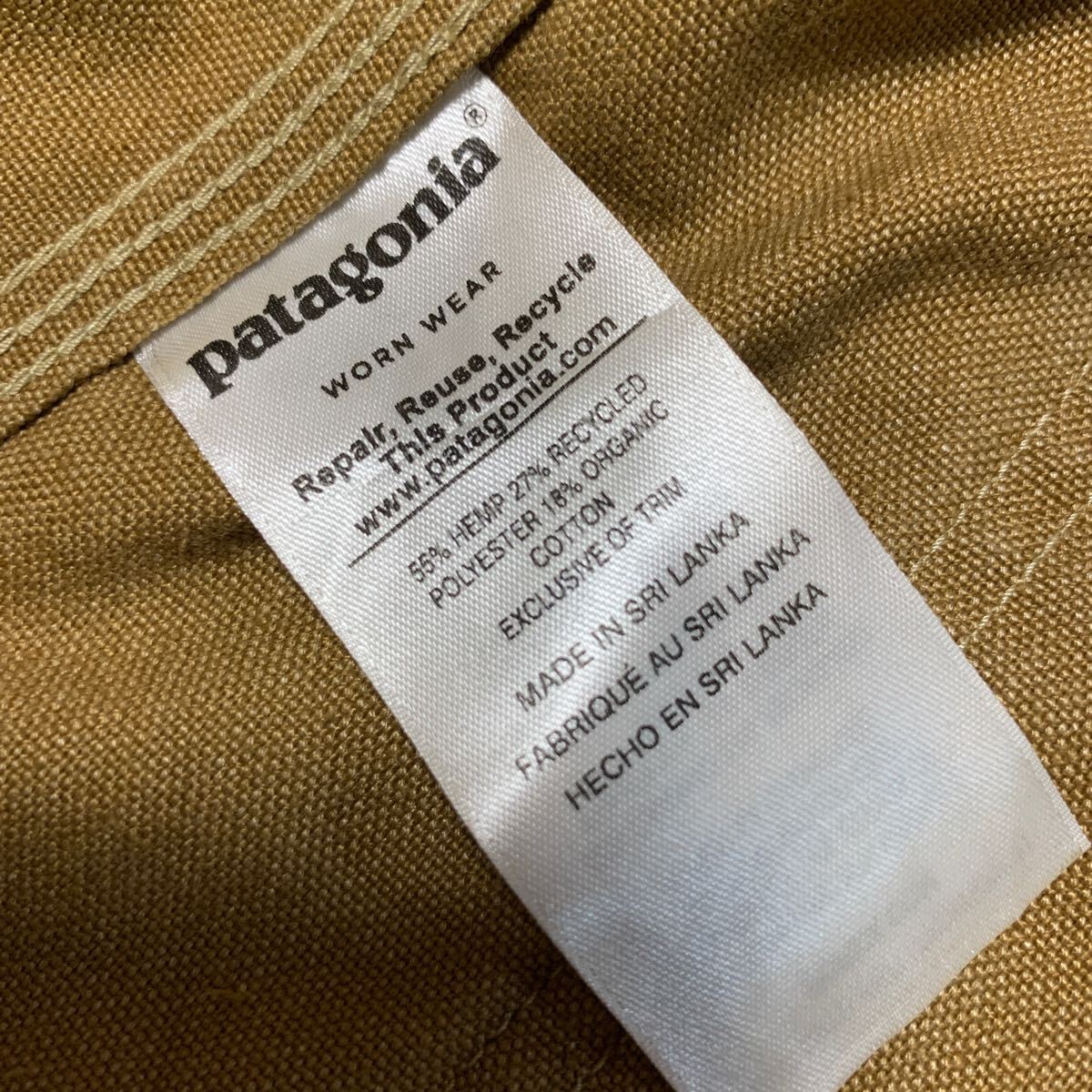 [希少]Patagoniaパタゴニアワーク　アイアンフォージ　ヘンプワークジャケット　Mサイズ　程度極上_画像7