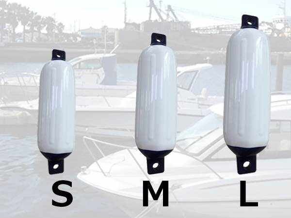 高強度◎新品 フロートボートフェンダー 【L 】210×680mm / 4個 ホワイト×ネイビー 船舶 クルーザー モーターボート ジェットスキー 保護